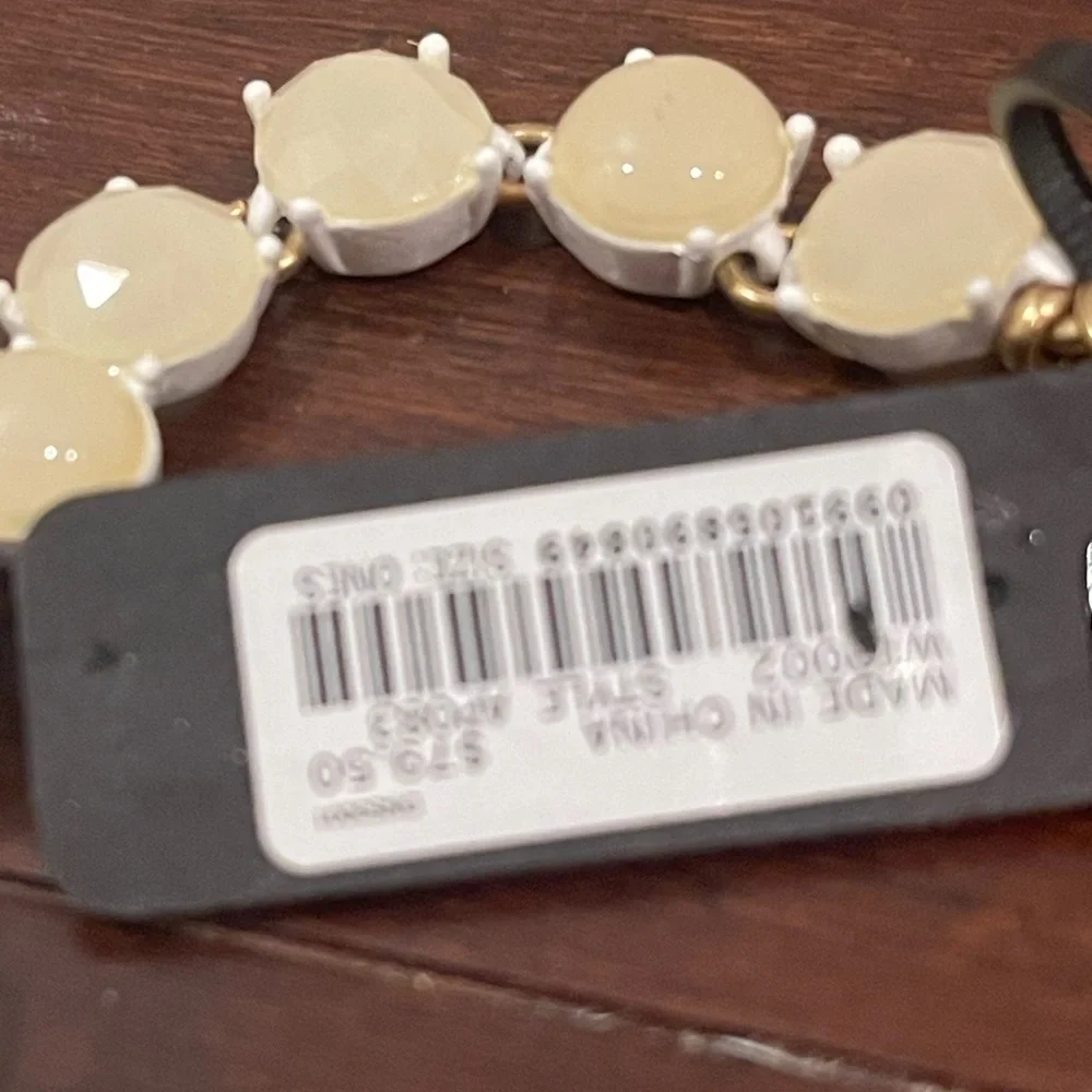 nwt j crew white statement Necklace